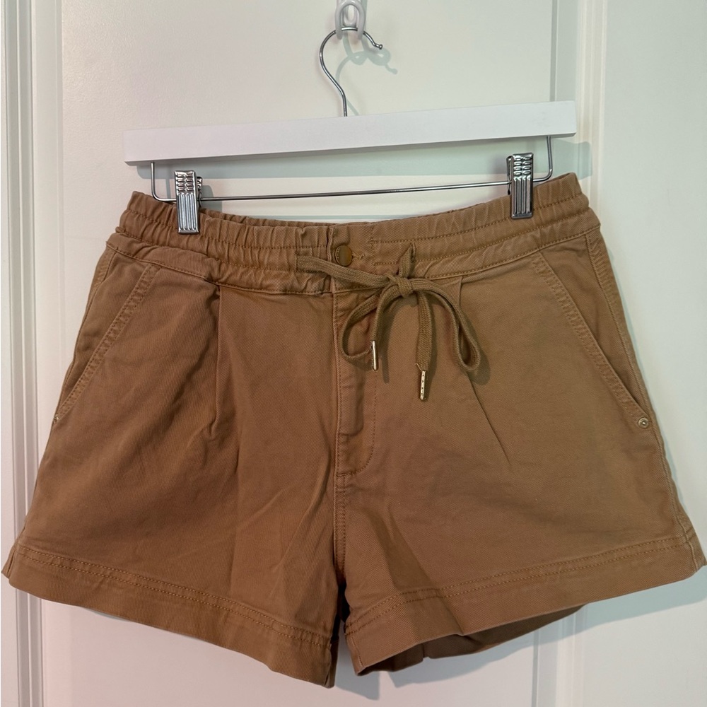 DL1961 Tan Cargo Shorts with Drawstring Waist